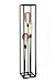 Vloerlamp Tiamo zwart staal 160x25 cm