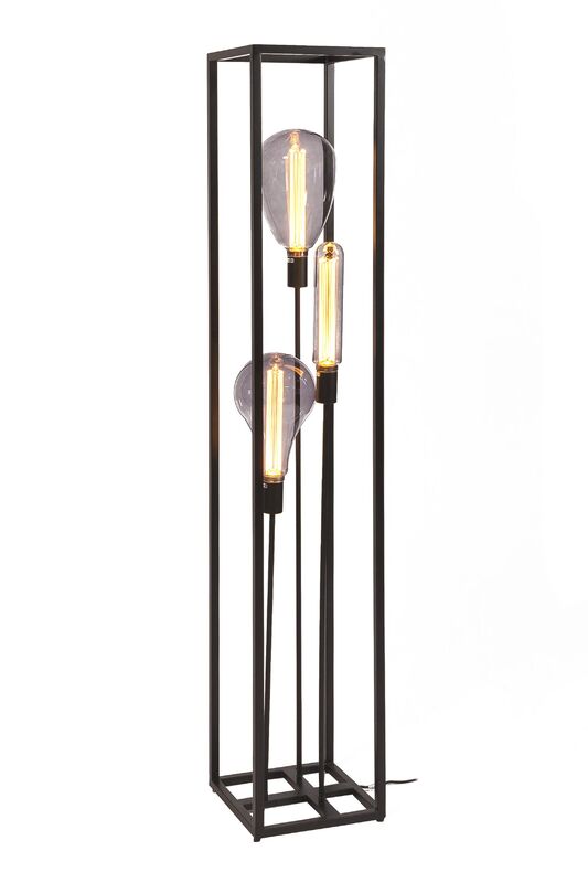 Vloerlamp Tiamo zwart staal 160x25 cm
