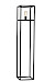Vloerlamp Tiamo zwart staal 140x28 cm