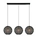 Hanglamp Tossica Ø 30 cm zwart staal 3-lichts