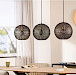 Hanglamp Tossica Ø 30 cm zwart staal 3-lichts
