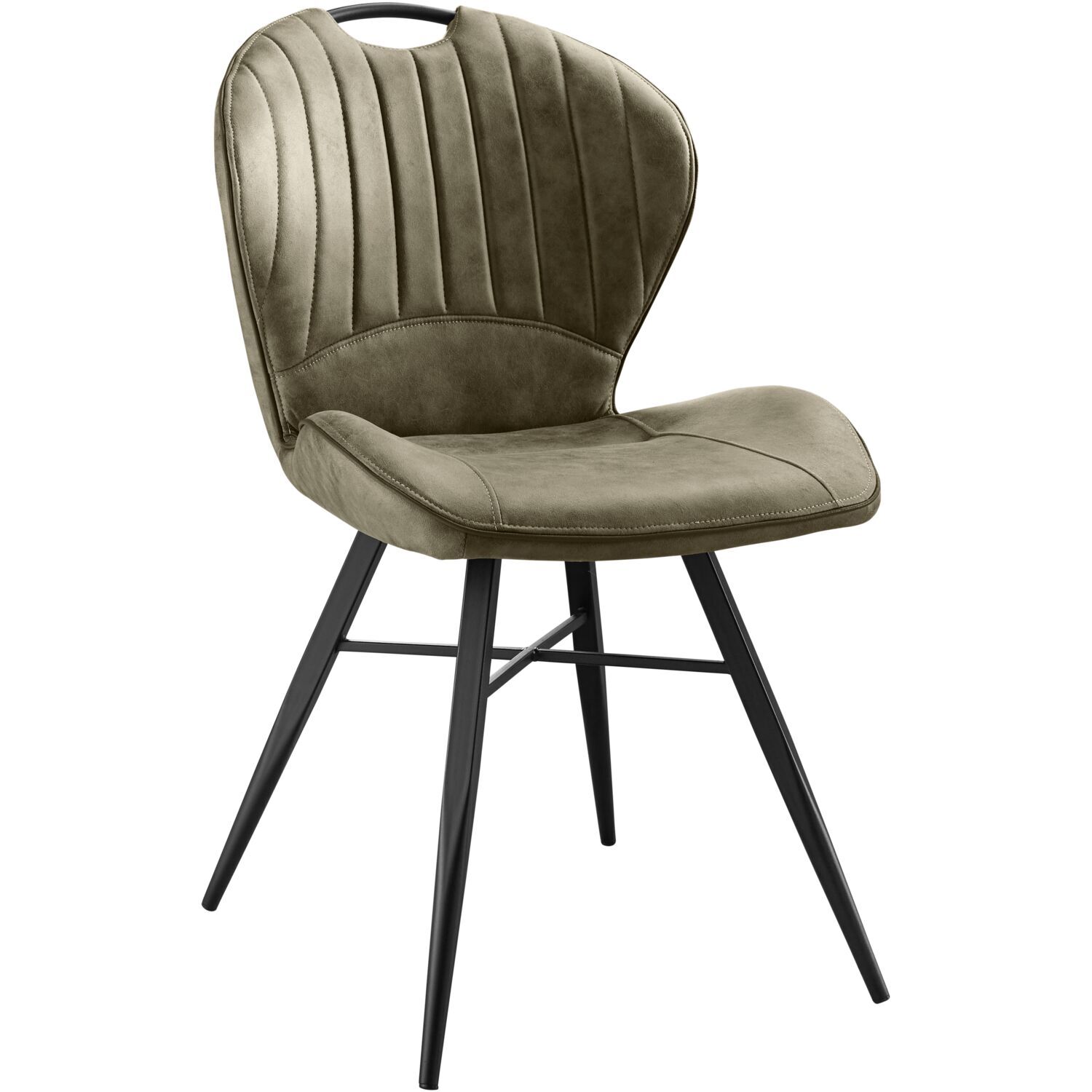 Eetkamerstoel Castione microvezel moss