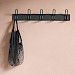 Kapstok Montauro 7 haken zwart