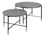 Salontafel Pilunio (set van 2) rond 84/64 nikkel