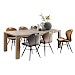 Eettafel Valvola 220x100 acaciahout smoked brown