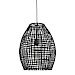 Hanglamp Orcia rond 40 cm rotan zwart