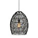 Hanglamp Orcia rond 40 cm rotan zwart