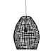 Hanglamp Orcia rond 40 cm rotan zwart