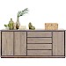 Dressoir Lavio (203 cm) eiken slate