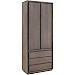 Opbergkast Lavio (86 cm) eiken grafiet