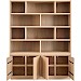 Boekenkast Lavio (164 cm) eiken naturel grijs