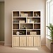 Boekenkast Lavio (164 cm) eiken naturel grijs