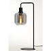 Tafellamp Peglio glas smoke zwart 1-lichts