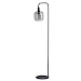 Vloerlamp Peglio glas smoke zwart 1-lichts