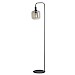Vloerlamp Peglio glas smoke zwart 1-lichts