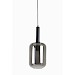 Hanglamp Peglio glas smoke zwart 1-lichts