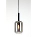 Hanglamp Peglio glas smoke zwart 1-lichts