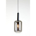 Hanglamp Peglio glas smoke zwart 1-lichts