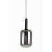 Hanglamp Peglio glas smoke zwart 1-lichts
