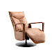 Relaxfauteuil Seduto pocket HR-schuim zitting microleder bruin
