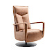Relaxfauteuil Seduto pocket HR-schuim zitting microleder bruin