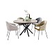 Eettafel Tavolo rond 130 eiken moose matrixpoot