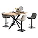 Bartafel Tavolo 160x90 rechthoek eiken naturel grey matrixpoot