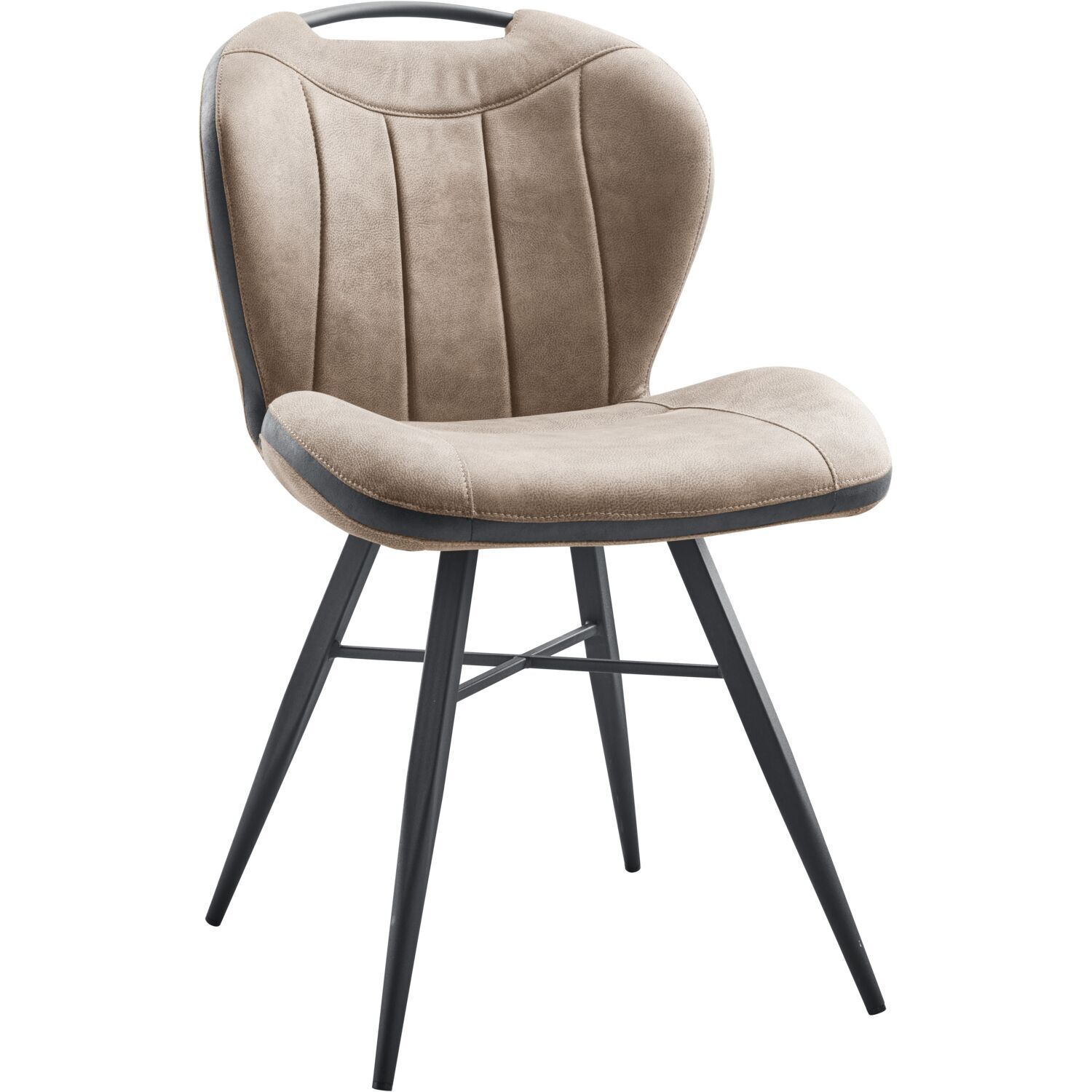 Eetkamerstoel Tantini microvezel taupe