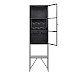 Vitrinekast Orizone (52 cm) zwart metaal