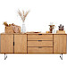 Dressoir Aska (195 Cm) teak naturel brushed