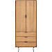 Boekenkast Aska (80 Cm) teak naturel brushed
