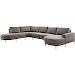 Hoekbank Aziri pocket visco zitting excellent rug taupe