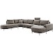 Hoekbank Aziri pocket visco zitting excellent rug taupe