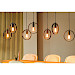 Hanglamp Girare zwart metaal 7-lichts
