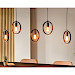 Hanglamp Girare zwart metaal 5-lichts