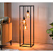 Vloerlamp frame amber glas 3-lichts - Lungo