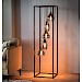 Vloerlamp frame smoke glas 5-lichts - Lungo