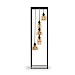 Vloerlamp frame amber glas 5-lichts - Lungo