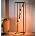 Vloerlamp frame amber glas 5-lichts - Lungo