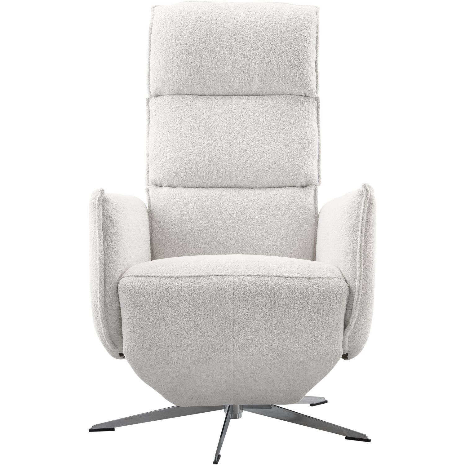 Relaxfauteuil Moio verstelbare rug en voetensteun M lichtgrijs