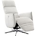 Relaxfauteuil Moio verstelbare rug en voetensteun M lichtgrijs