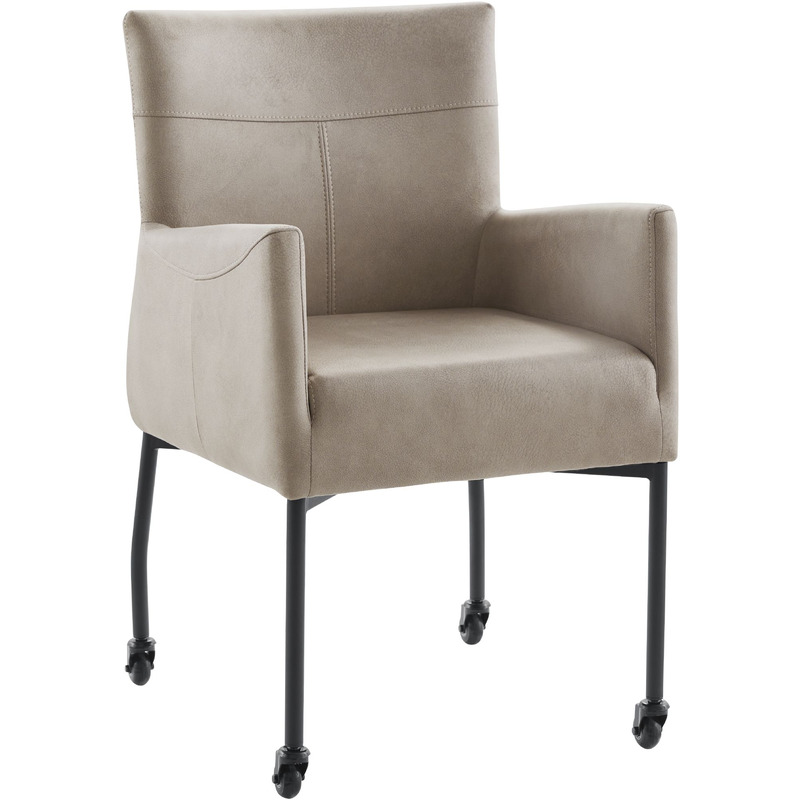 Armstoel Barola microvezel beige