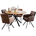 Ronde eettafel Aska 130 teak naturel brushed
