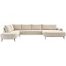 Hoekbank Davanti HR-zitting beige links