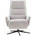Relaxfauteuil Livo handmatig verstelbaar lichtgrijs