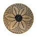 Wanddecoratie Arcana rond 38 bruin zwart