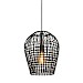 Hanglamp Scarperio rond 31 cm rotan zwart