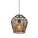 Hanglamp Scarperio rond 28 cm rotan bruin