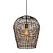 Hanglamp Scarperio rond 40 cm rotan bruin