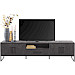 TV-meubel Piastra 188 cm zwart